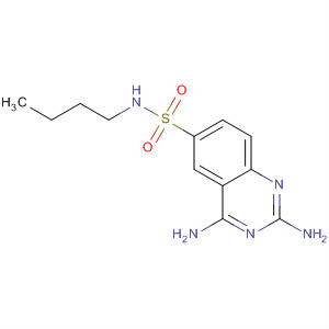 6-Quinazolinesulfonamide, 2,4-diamino-N-butyl- molecular structure