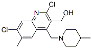 {2,7-DICHLORO-6-METHYL-4-[(4-METHYLPIPERIDIN-1-YL)METHYL]QUINOLIN-3-YL}METHANOL
