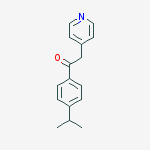 Ethanone, 1-[4-(1-methylethyl)phenyl]-2-(4-pyridinyl)- molecular structure