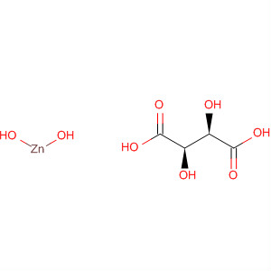 Butanedioic acid, 2,3-dihydroxy- (2R,3R)-, zinc salt (1:1), dihydrate molecular structure
