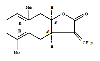 (3aR,5E,9E)-3-Methylene-6,10-dimethyl-2,3,3aα,4,7,8,11,11aα-octahydrocyclodeca[b]furan-2-one