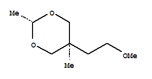 5α-(2-Methoxyethyl)-2β,5β-dimethyl-1,3-dioxane molecular structure