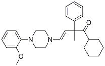 3-Buten-1-one, 1-cyclohexyl-4-[4-(2-Methoxyphenyl)-1-piperazinyl]-2-Methyl-2-phenyl-