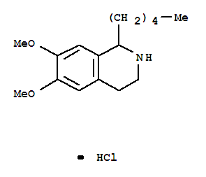 6,7-dimethoxy-1-pentyl-1,2,3,4-tetrahydroisoquinolinium chloride molecular structure