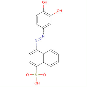 1-Naphthalenesulfonic acid, 4-[(3,4-dihydroxyphenyl)azo]- molecular structure