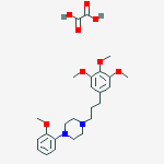 1-(2-methoxyphenyl)-4-[3-(3,4,5-trimethoxyphenyl)propyl]piperazine;oxalic Acid