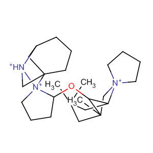 Spiro[6-azoniabicyclo[3.2.1]octane-6,1'-pyrrolidinium], 1,3,3-trimethyl-,hydroxide molecular structure