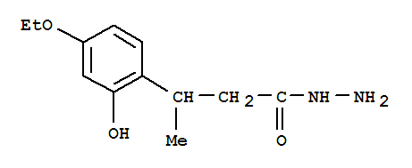 3-(4-ethoxy-2-hydroxyphenyl)butanehydrazide molecular structure