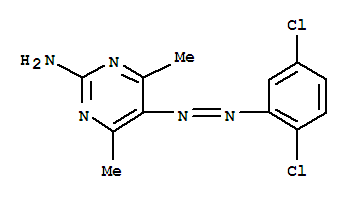 5-[(E)-(2,5-dichlorophenyl)diazenyl]-4,6-dimethylpyrimidin-2-amine molecular structure