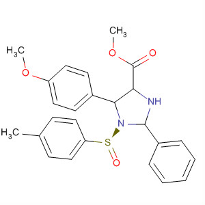 4-Imidazolidinecarboxylic acid,5-(4-methoxyphenyl)-1-[(S)-(4-methylphenyl)sulfinyl]-2-phenyl-, methylester, (2S,4S,5R)-