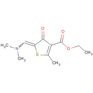 3-Thiophenecarboxylic acid,5-[(dimethylamino)methylene]-4,5-dihydro-2-methyl-4-oxo-, ethyl ester