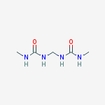 1,1'-methylenebis(3-methylurea) molecular structure