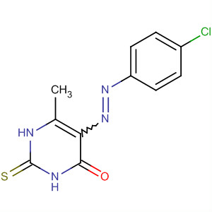 4(1H)-Pyrimidinone,5-[(4-chlorophenyl)azo]-2,3-dihydro-6-methyl-2-thioxo- molecular structure