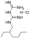 1-(2-ethylhexyl)biguanide monohydrochloride molecular structure