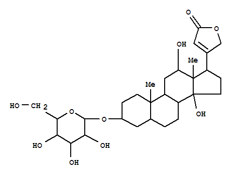 (3beta,5beta,8xi,9xi,12beta)-3-(beta-D-glycero-hexopyranosyloxy)-12,14-dihydroxycard-20(22)-enolide