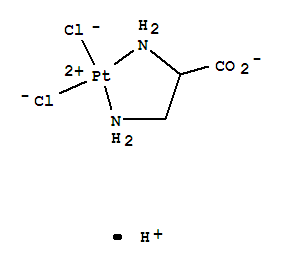 platinum(2+) hydrogen chloride 2,3-diaminopropanoate (1:1:2:1) molecular structure