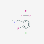 [3-chloro-2-fluoro-6-(trifluoromethyl)phenyl]methanamine molecular structure