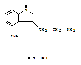 2-(4-methoxy-1H-indol-3-yl)ethanaminium chloride molecular structure