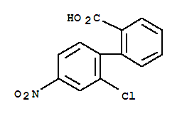 2'-chloro-4'-nitrobiphenyl-2-carboxylic acid molecular structure