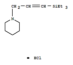 1-[(2E)-3-(triethylsilyl)prop-2-en-1-yl]piperidine hydrochloride molecular structure