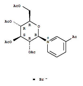 3-acetyl-1-(2,3,4,6-tetra-O-acetylhexopyranosyl)pyridinium