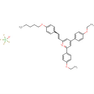 Pyrylium, 2,4-bis(4-ethoxyphenyl)-6-[2-[4-(pentyloxy)phenyl]ethenyl]-,tetrafluoroborate(1-)