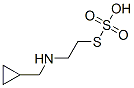 Thiosulfuric acid hydrogen S-[2-[(cyclopropylmethyl)amino]ethyl] ester molecular structure