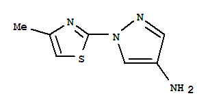 1-(4-methyl-1,3-thiazol-2-yl)-1H-pyrazol-4-amine molecular structure