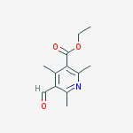 5-FORMYL-2,4,6-TRIMETHYL-NICOTINIC ACID ETHYL ESTER molecular structure