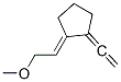 CYCLOPENTANE,1-VINYLIDENE-2-(2-METHOXYETHYLIDENE)- molecular structure