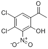 4,5-DICHLORO-2-HYDROXY-3-NITROACETOPHENONE molecular structure