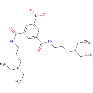 1,3-Benzenedicarboxamide, N,N'-bis[3-(diethylamino)propyl]-5-nitro- molecular structure
