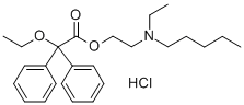 Acetic acid, 2,2-diphenyl-2-ethoxy-, (2-(N-ethyl-N-pentylamino)ethyl)  ester, hydrochloride
