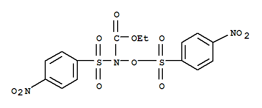 ethyl [(4-nitrophenyl)sulfonyl]{[(4-nitrophenyl)sulfonyl]oxy}carbamate molecular structure