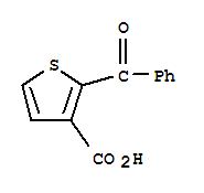 2-benzoylthiophene-3-carboxylic acid molecular structure