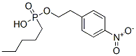 Pentylphosphonic acid p-nitrophenylethyl ester molecular structure