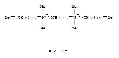 N,N'-dihexadecyl-N,N,N',N'-tetramethylhexane-1,6-diaminium diiodide molecular structure