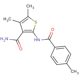 3-Thiophenecarboxamide, 4,5-dimethyl-2-[(4-methylbenzoyl)amino]- molecular structure