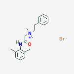 2-[(2,6-dimethylphenyl)amino]-N,N-dimethyl-2-oxo-N-(2-phenylethyl)ethanaminium bromide