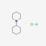 1-cyclohexylpiperidine hydrochloride (1:1) molecular structure