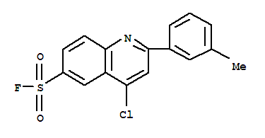 4-chloro-2-(3-methylphenyl)quinoline-6-sulfonyl fluoride molecular structure
