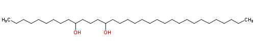 tritriacontane-10,14-diol molecular structure