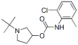 N-(2-Chloro-6-methylphenyl)carbamic acid 1-tert-butyl-3-pyrrolidinyl ester molecular structure