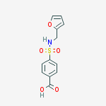 4-(furan-2-ylmethylsulfamoyl)benzoic Acid molecular structure
