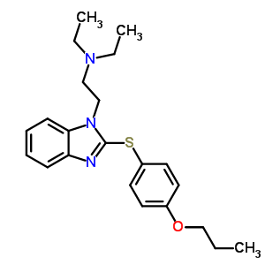 N,N-diethyl-2-{2-[(4-propoxyphenyl)sulfanyl]-1H-benzimidazol-1-yl}ethanamine
