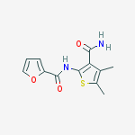 N-(3-carbamoyl-4,5-dimethylthiophen-2-yl)furan-2-carboxamide