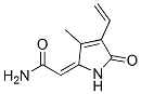 (2E)-2-(4-ethenyl-3-methyl-5-oxopyrrol-2-ylidene)acetamide molecular structure