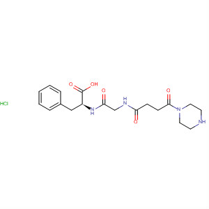 b-Alanine, N-[1,4-dioxo-4-(1-piperazinyl)butyl]glycyl-3-phenyl-,monohydrochloride