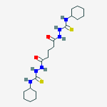 1-cyclohexyl-3-[[5-[2-(cyclohexylcarbamothioyl)hydrazinyl]-5-oxopentanoyl]amino]thiourea