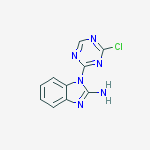 1H-Benzimidazol-2-amine, 1-(4-chloro-1,3,5-triazin-2-yl)- molecular structure